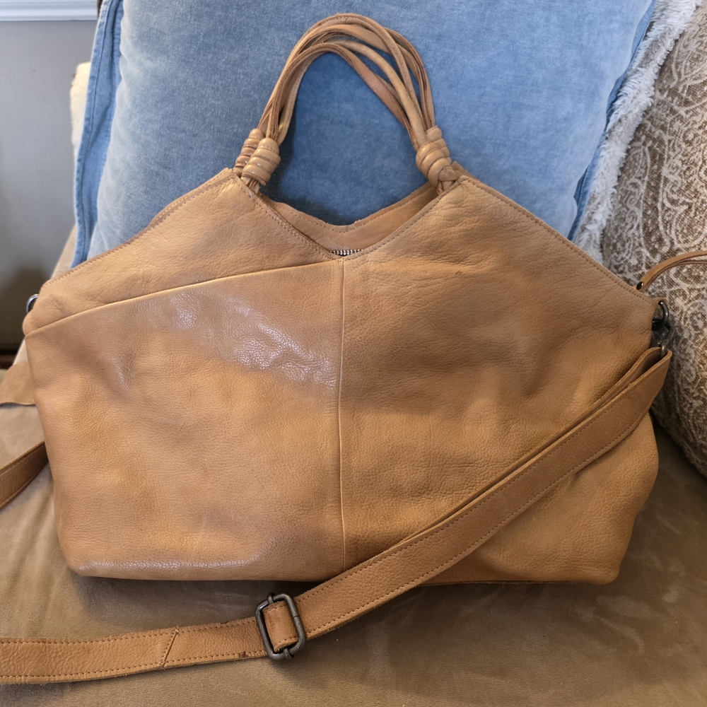 Latico Tan Leather Shoulder Bag